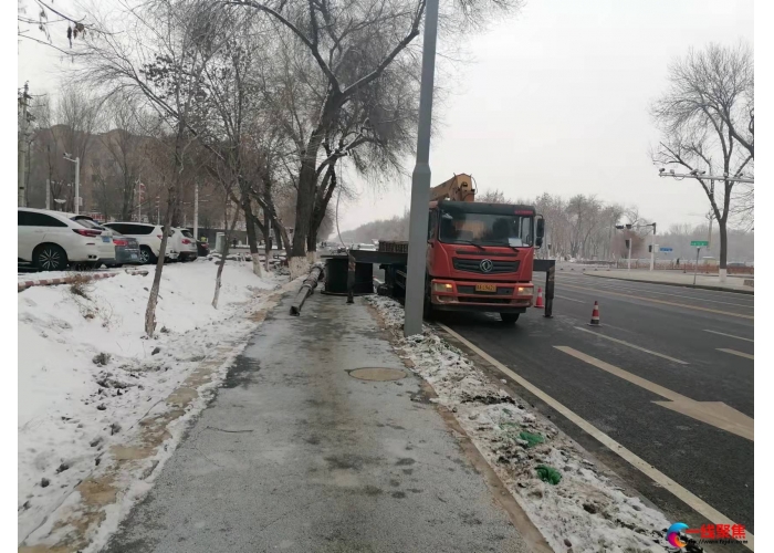 东三路的路灯将亮起来