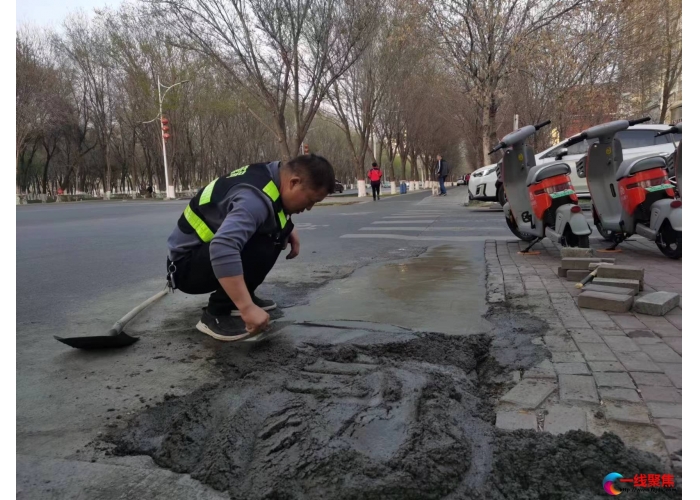 修平共享单车停放点路面  市民骑行更安全