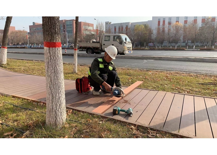 抢抓初冬晴好日    集中整治破损木栈
